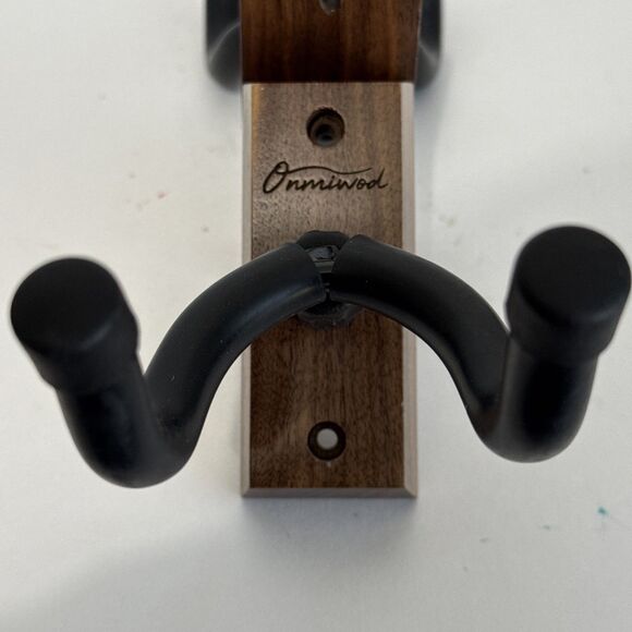 4-Pack Onmiwod Guitar Mahogany Wood Wall Mount Hanger Acoustic Electric Guitars - Picture 4 of 8